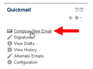 Adding the Quickmail Block to Your Advisor Course